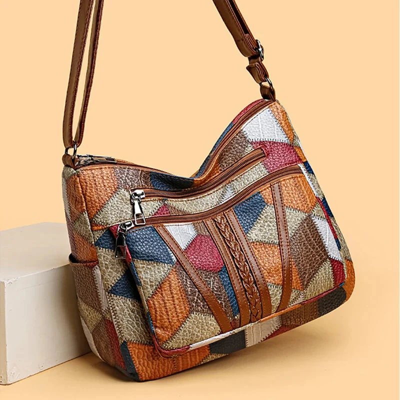 Annika™ | Geometric Patchwork Crossbody Bag