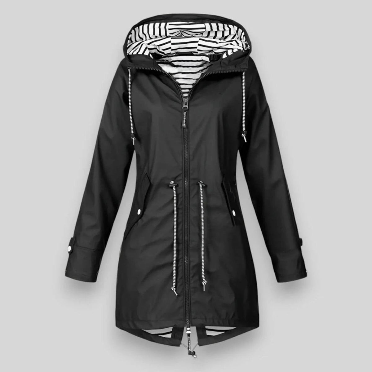 Lovise™ | Waterproof Hooded Jacket with Drawcord