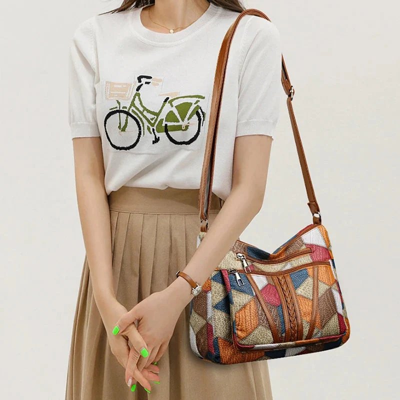 Annika™ | Geometric Patchwork Crossbody Bag