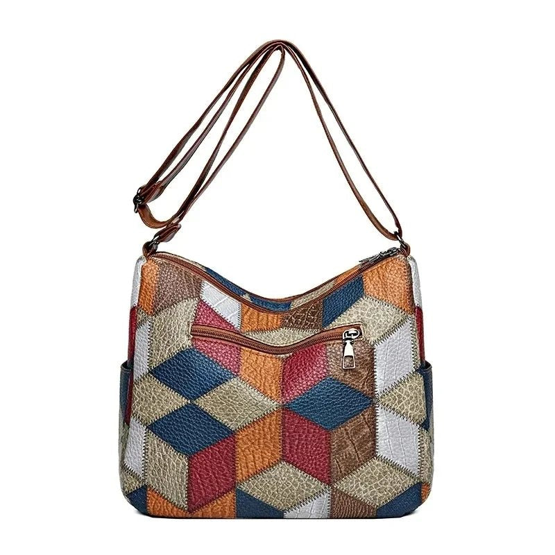 Annika™ | Geometric Patchwork Crossbody Bag